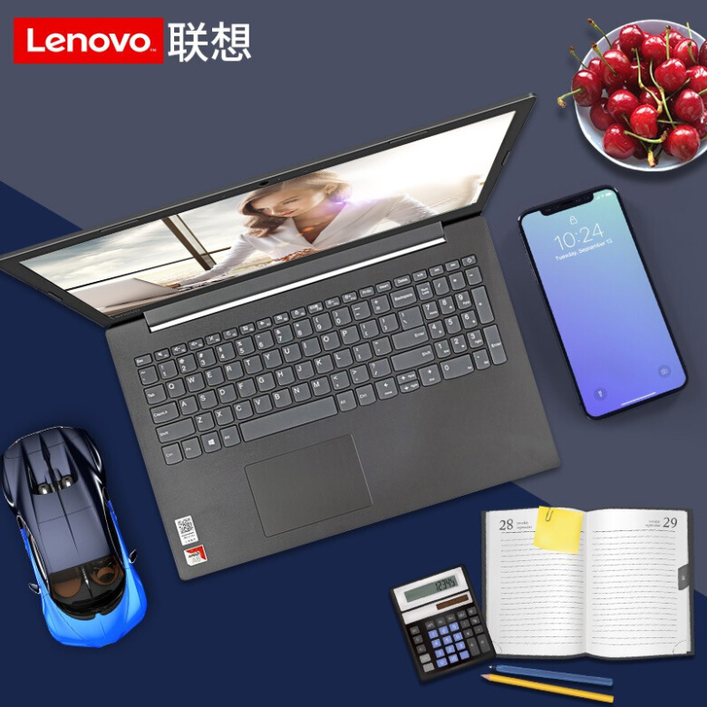联想(Lenovo)扬天V330 15.6英寸轻薄学生商务办公手提笔记本电脑 定制A6-9225/8G/500G+256G双硬盘 2G独显 全高清屏 星空灰-艾特租电脑租赁平台