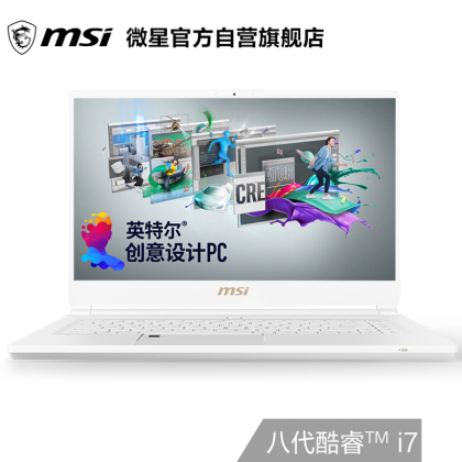 微星(msi)P65新世代 15.6英寸轻薄创意设计笔记本电脑(英特尔酷睿i7 8G*2 512G SSD GTX1070MQ 144Hz雷电3)白